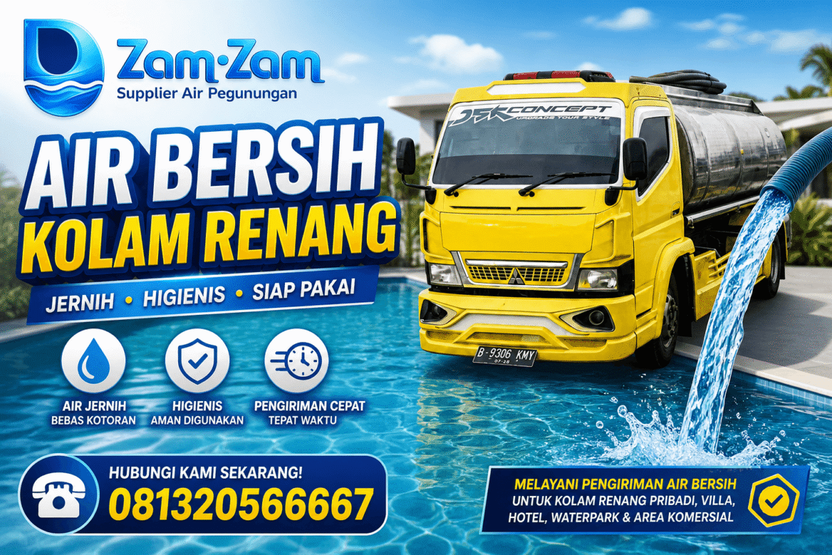 air bersih kolam renang bandung jernih supplier air tangki
